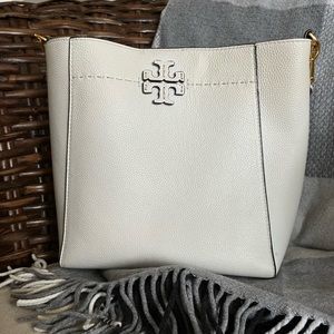 Tory Burch Miller Pebbled Leather Bucket Bag